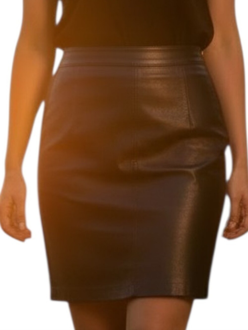 Leather Black Skirt Apostrophe Mini  sz 12 VINTAGE Y2K Goth Vampirecore Grunge